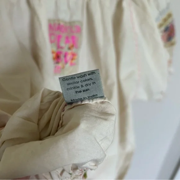 Magnolia Pearl Embroidered Chrissy Folk Blouse 2134 in Moonlight - Picture 14 of 14